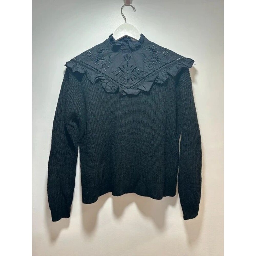 NWT Sfera long sleeve sweater, black, size M